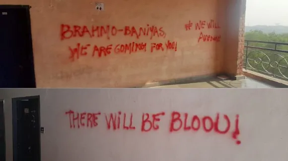 Anti-Brahmin slogans on JNU walls; ABVP accuse left of vandalisation