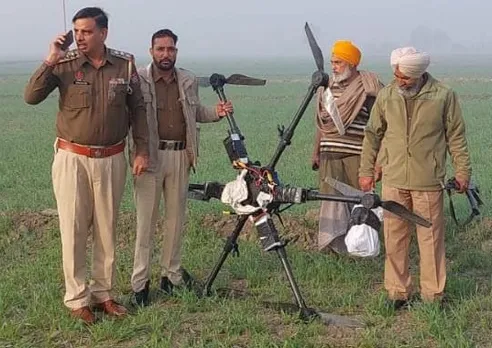 Drone with 5kg heroin recovered in Punjab