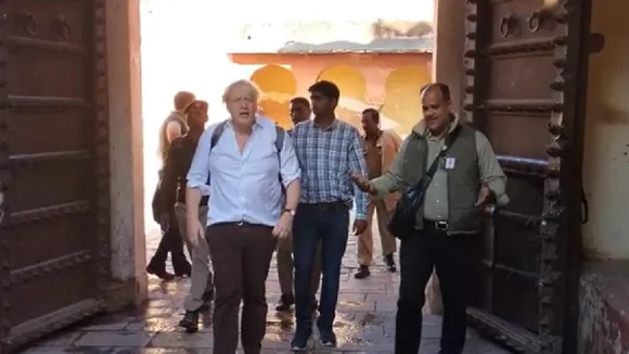 Former UK prime minister Boris Johnson visits Jaipur