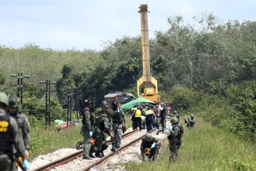 Thailand: 3 railway workers killed, 4 wounded in train bombing