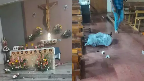 Church allegedly vandalised at Periyapatna in Mysuru; idol of infant Jesus damaged