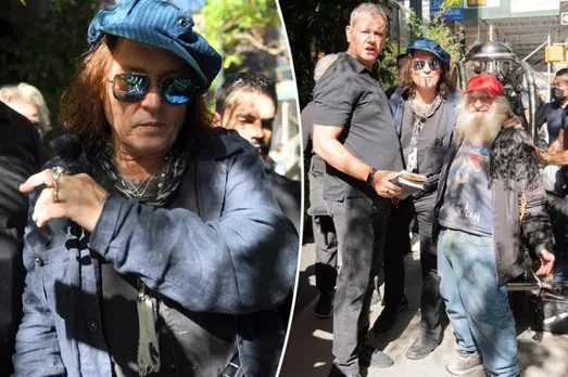 Johnny Depp looks unrecognisable as he clicks selfies with fans in New York; Netizens trolls him for his new look
