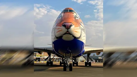 Specially customised B747 jumbo jet arrives in Namibia to bring eight cheetahs to India