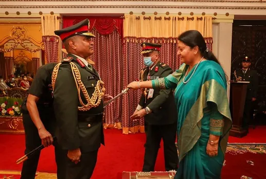Indian Army chief Gen. Pande calls on Nepal PM Sher Bahadur Deuba