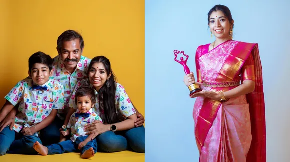 Anupama with her family