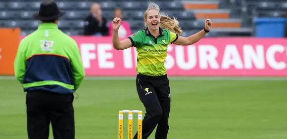 Freya Davies took four wickets. © Western Storm/ Twitter