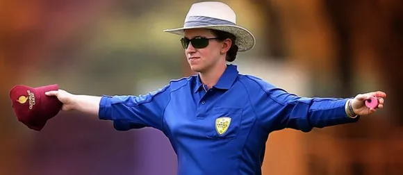 Claire Polosak is the first female umpire to officiate a men's game. ©Cricket Australia