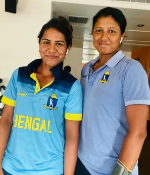 Gouher Sultana (L) & Rumeli Dhar were central to Bengal'd success in the 2019-20 season. © Gouher Sultana