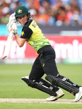 Beth Mooney in glides one behind square on the off-side. © Getty Images