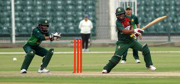 Will Rumana Ahmed (R) be able to lead Bangladesh from the front to a win on the Pakistan tour? © PCB