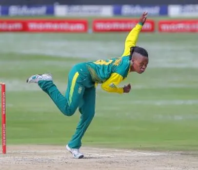 Ntozakhe Raisibe in action. Picture by Cricket South Africa.