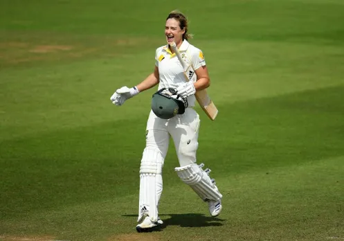 Ellyse Perry celebrates another milestone. ©Getty Images