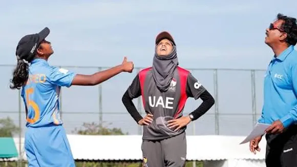 The UAE captain at the toss before a match. ©Humaira Tasneem