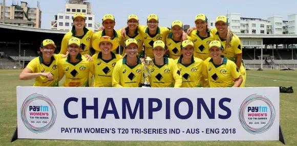 Record boundaries by Australia as they thump England to win the Tri-series